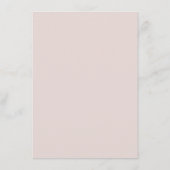 Blushing Sprigs Menu Kaart met Roze Rug (Achterkant)