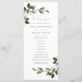 Blushing Sprigs Weddenprogramma Programmakaart