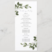 Blushing Sprigs Weddenprogramma Programmakaart (Achterkant)