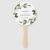 Blushing Sprigs Weddenschap Hand Fan Handwaaier (Voorkant)