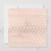 Blushing Summer Floral Baptism Invitation Kaart (Achterkant)