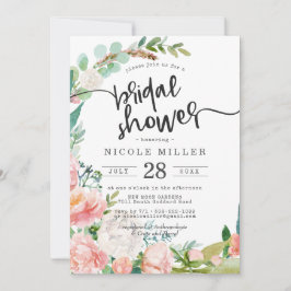 Blushing Summer Floral Bridal Shower
