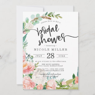 Blushing Summer Floral Bridal Shower