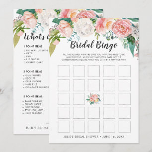 Blushing Summer Floral Double-Sided Vrijgezellenfe Kaart