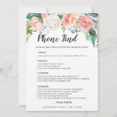 Blushing Summer Floral Double-Sided Vrijgezellenfe Kaart (Achterkant)