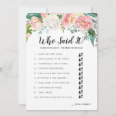 Blushing Summer Floral Double-Sided Vrijgezellenfe Kaart (Voorkant)