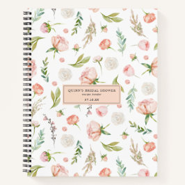 Blushing Summer Floral | Ontvanger Vrijgezellenfee Notitieboek