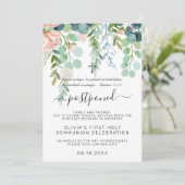 Blushing Summer | Uitgestelde mededeling Kaart (Staand voorkant)