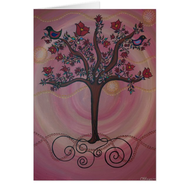"Blushing Tree of Life" door Catherine HayesArt (Voorkant)