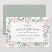 Blushing Tuin Bruiloft Vrijgezellenfeest Kaart (Voorkant / Achterkant)