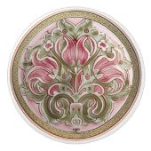 Blushing Tulp Elegantie Keramische Knob Pull Knop (Voorkant)