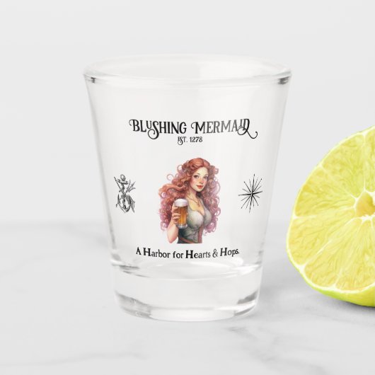 Blushing Zeemeermin - Baldur's Gate Shot Glas (Voorkant)