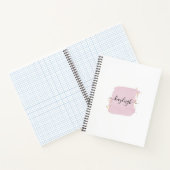 Blushpenseelstreek gouden stippen notitieboek (Binnen)