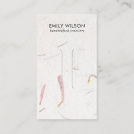 BLUSHPETAL HANDGEMAAKTE PAPIEREN HAARCLIP DISPLAY  VISITEKAARTJE