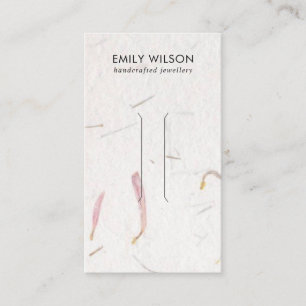 BLUSHPETAL HANDGEMAAKTE PAPIEREN HAARCLIP DISPLAY  VISITEKAARTJE