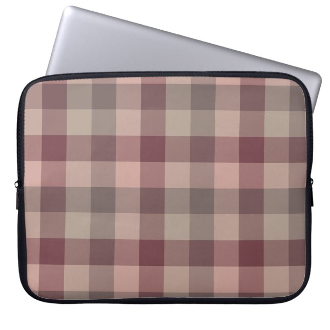 Blushwood ruit laptop sleeve (Voorkant)