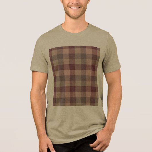 Blushwood ruit Tri-Blend shirt (Voorkant)