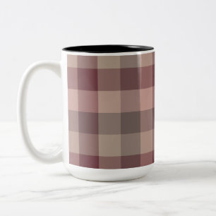 Blushwood ruit tweekleurige koffiemok