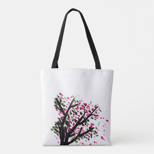 Blustery Blossom Canvas tas (Achterkant)