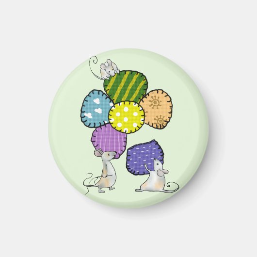 Blüte nähen magneet (Voorkant)