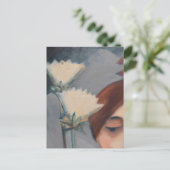 Bluten aund Weiblicher Kopf van Maetzel-Johannsen Briefkaart (Staand voorkant)