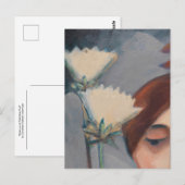 Bluten aund Weiblicher Kopf van Maetzel-Johannsen Briefkaart (Voorkant / Achterkant)