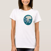 Blütenkelch dunkel t-shirt (Voorkant)