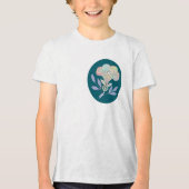Blütenkelch dunkel Tri-Blend shirt (Voorkant)