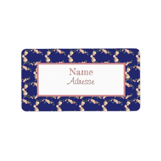 Blütenkranz Adressaufkleber Etiket (Voorkant)