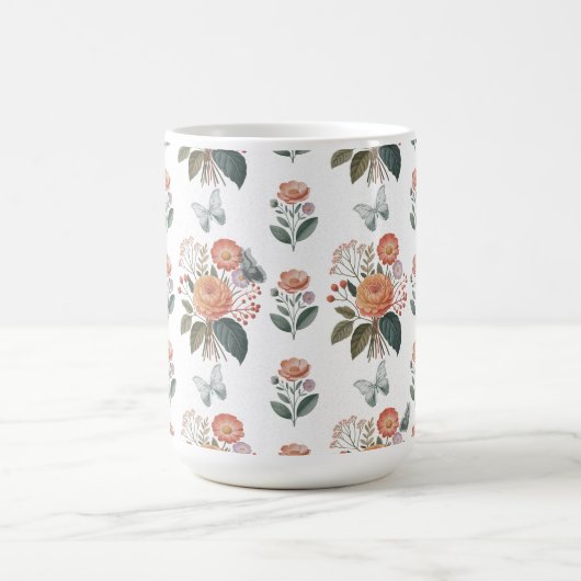 Blütenzauber mit Schmetterlingsflügeln Koffiemok (Center)