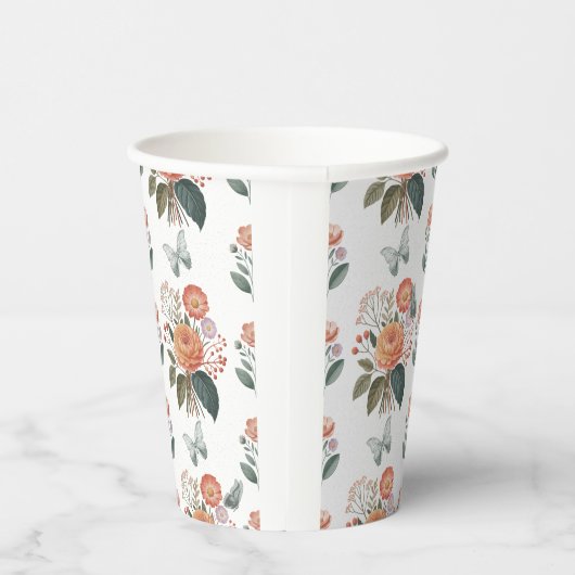 Blütenzauber mit Schmetterlingsflügeln Papieren Bekers (Rechts)