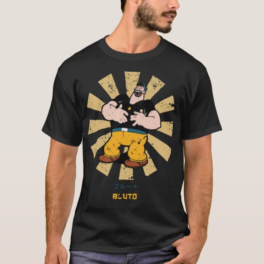 Bluto Retro Japans Popeye T-shirt (Voorkant)
