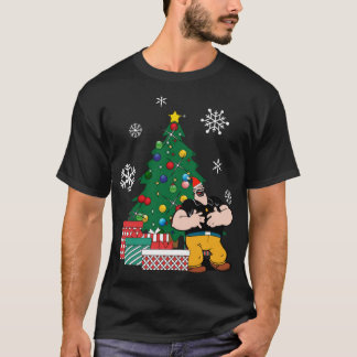 Bluto Rond De Kerstboom Popeye T-shirt