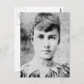 Bly ~ Nellie/Journalist World Traveler Briefkaart (Voorkant / Achterkant)