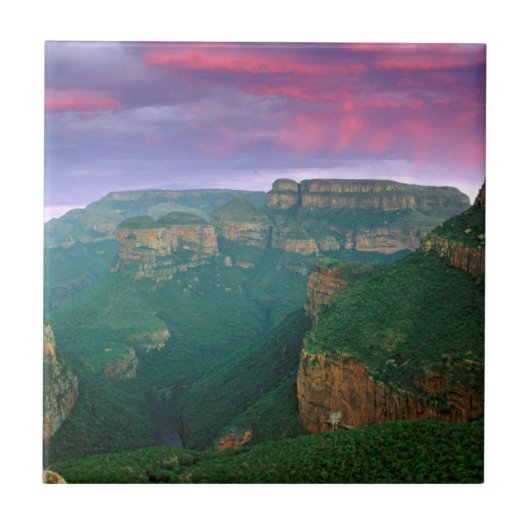 Blyde River Canyon bij zonsondergang, Zuid-Afrika Tegeltje (Voorkant)