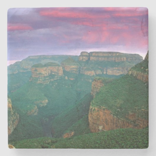 Blyde River Canyon op Sunset, Zuid-Afrika Stenen Onderzetter (Voorkant)