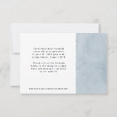 blyewatercolor wereldkaart trouwgegevens RSVP kaartje (Achterkant)