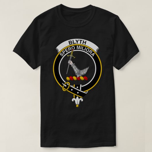 Blyth Crest Tartan Clan Scottish Clan T-shirt (Design voorkant)