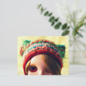 Blythe blonde briefkaart (Staand voorkant)