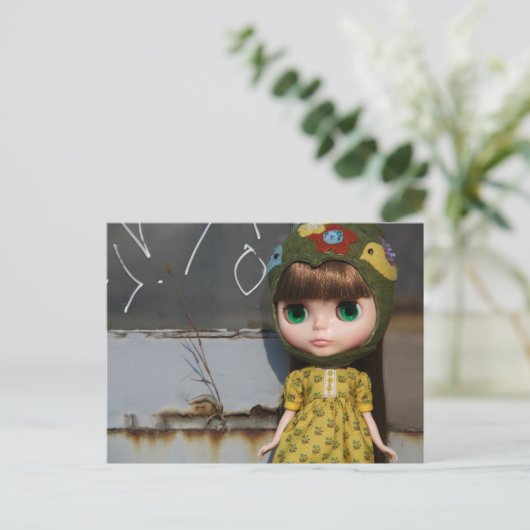 Blythe brown briefkaart (Staand voorkant)