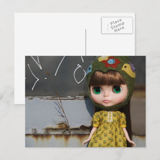 Blythe brown briefkaart (Voorkant / Achterkant)