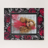 Blythe doll  retro floral lijst oldish desi legpuzzel (Horizontaal)