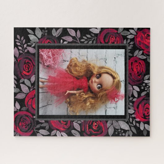 Blythe doll  retro floral lijst oldish desi legpuzzel (Horizontaal)