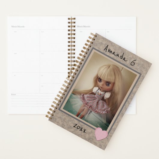 Blythe pop retro-olidaal design personaliz planner (Display)