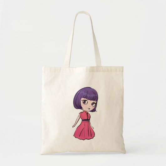 Blythe pop, schattige en kawaii illustratie tote bag (Voorkant)