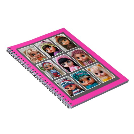 blythe poppen foto's acrylprint notitieboek (Rechterzijde)
