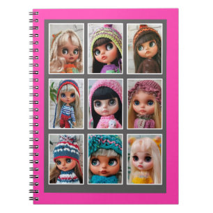blythe poppen foto's acrylprint notitieboek
