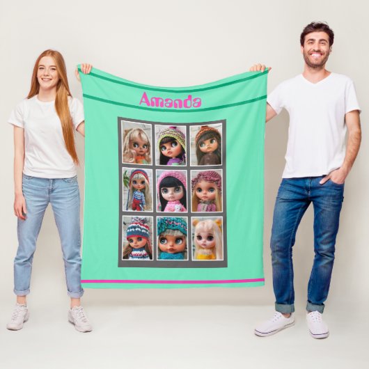 blythe poppen foto's fleece deken (In situ)