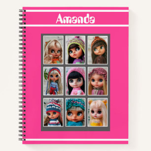 blythe poppen foto's notitieboek