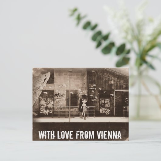 Blythe Raspberry Sorbet Briefkaart (Staand voorkant)